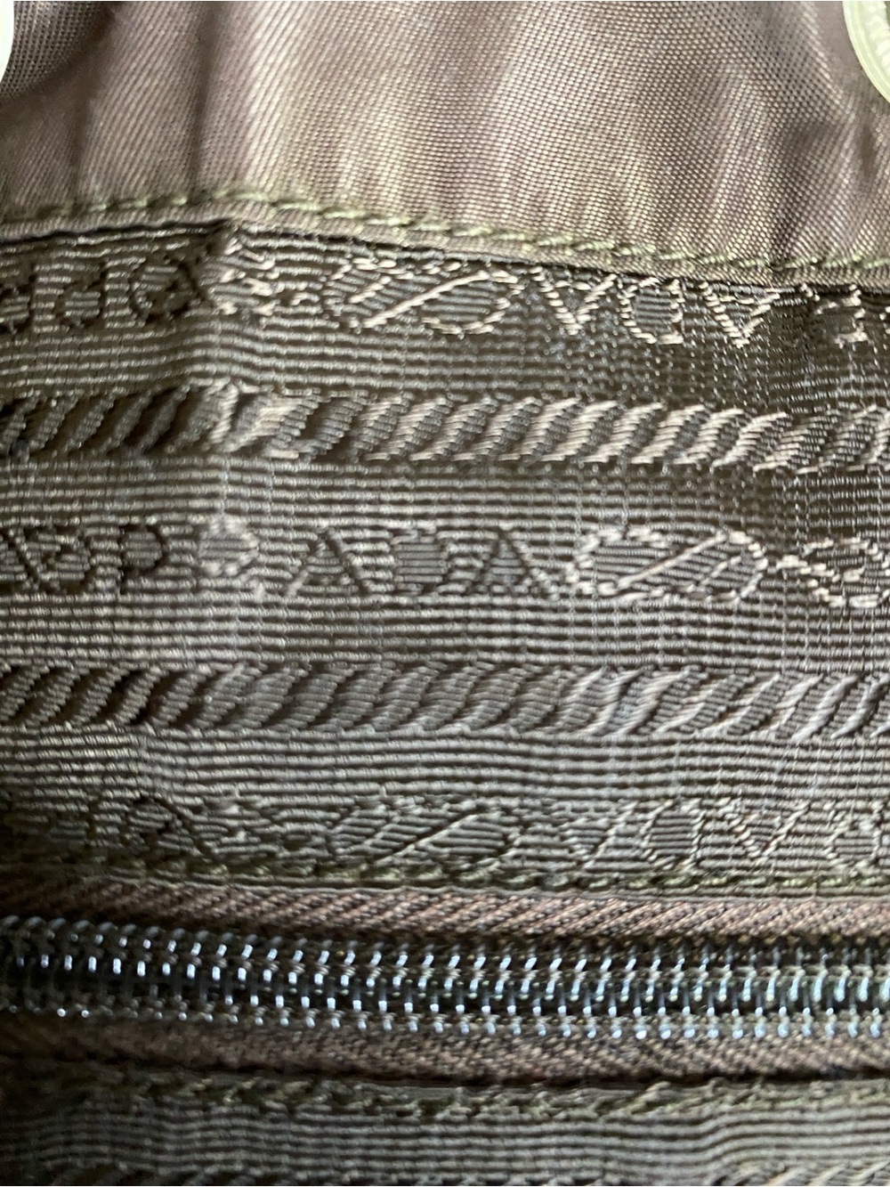 Prada Brown Pebbled Leather Drawstring Backpack - Picture 8 of 13